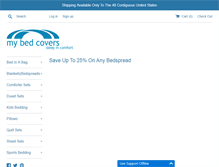 Tablet Screenshot of mybedcovers.com